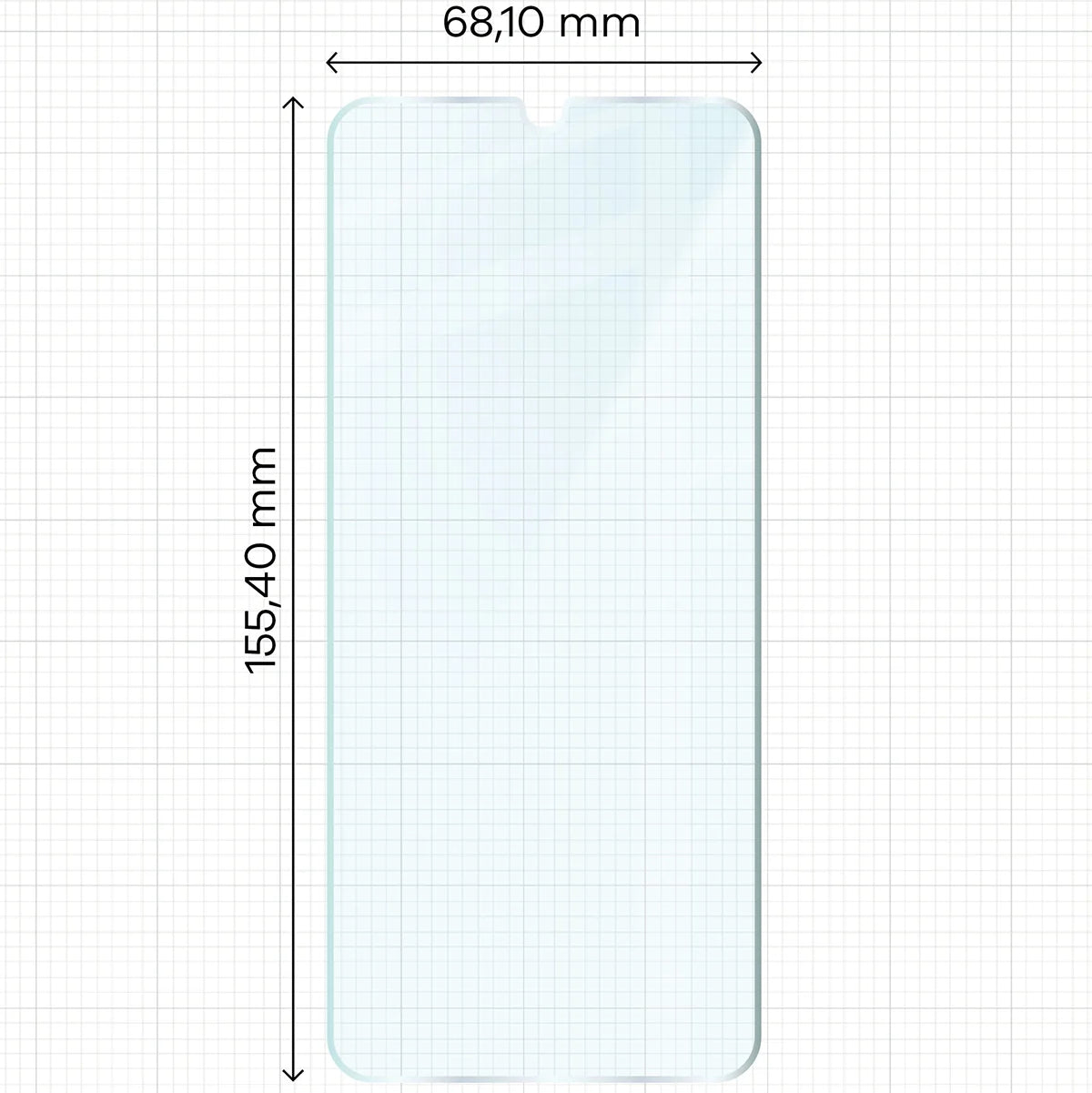 Gehärtetes Glas für Galaxy A23 4G / 5G, Bizon Glass Clear Duo, 2 Stück