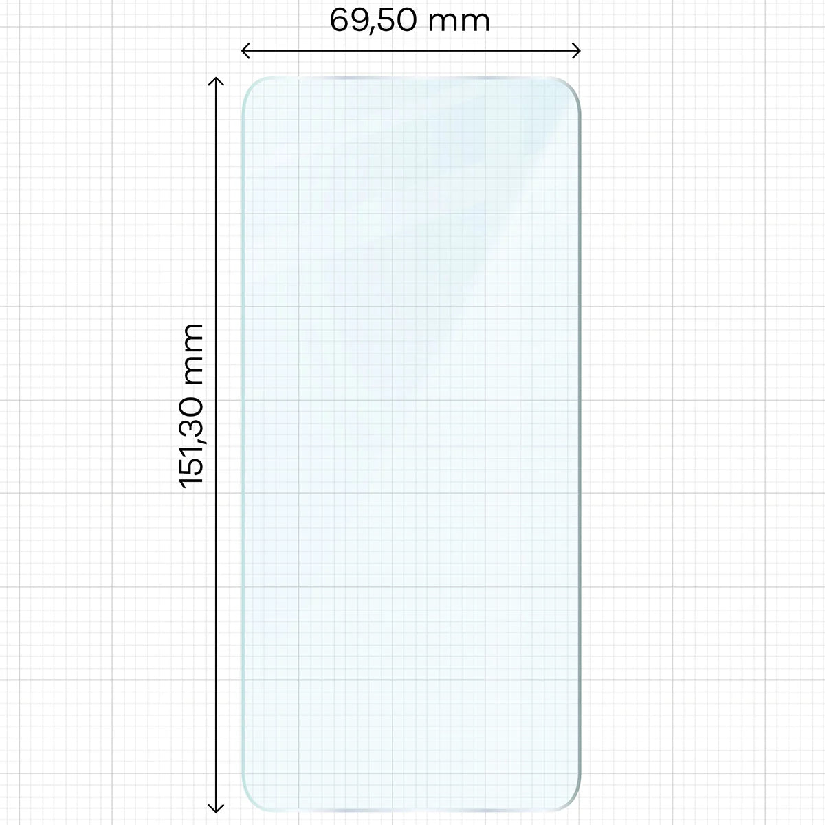 Gehärtetes Glas für Galaxy A54 5G, Bizon Glass Clear Duo, 2 Stück