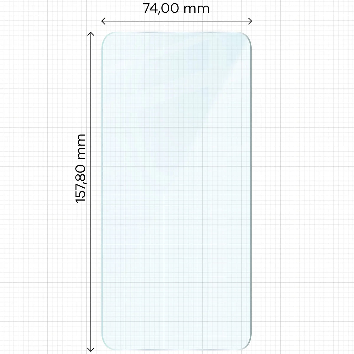 Gehärtetes Glas für Galaxy A55 5G, Bizon Glass Clear Duo, 2 Stück