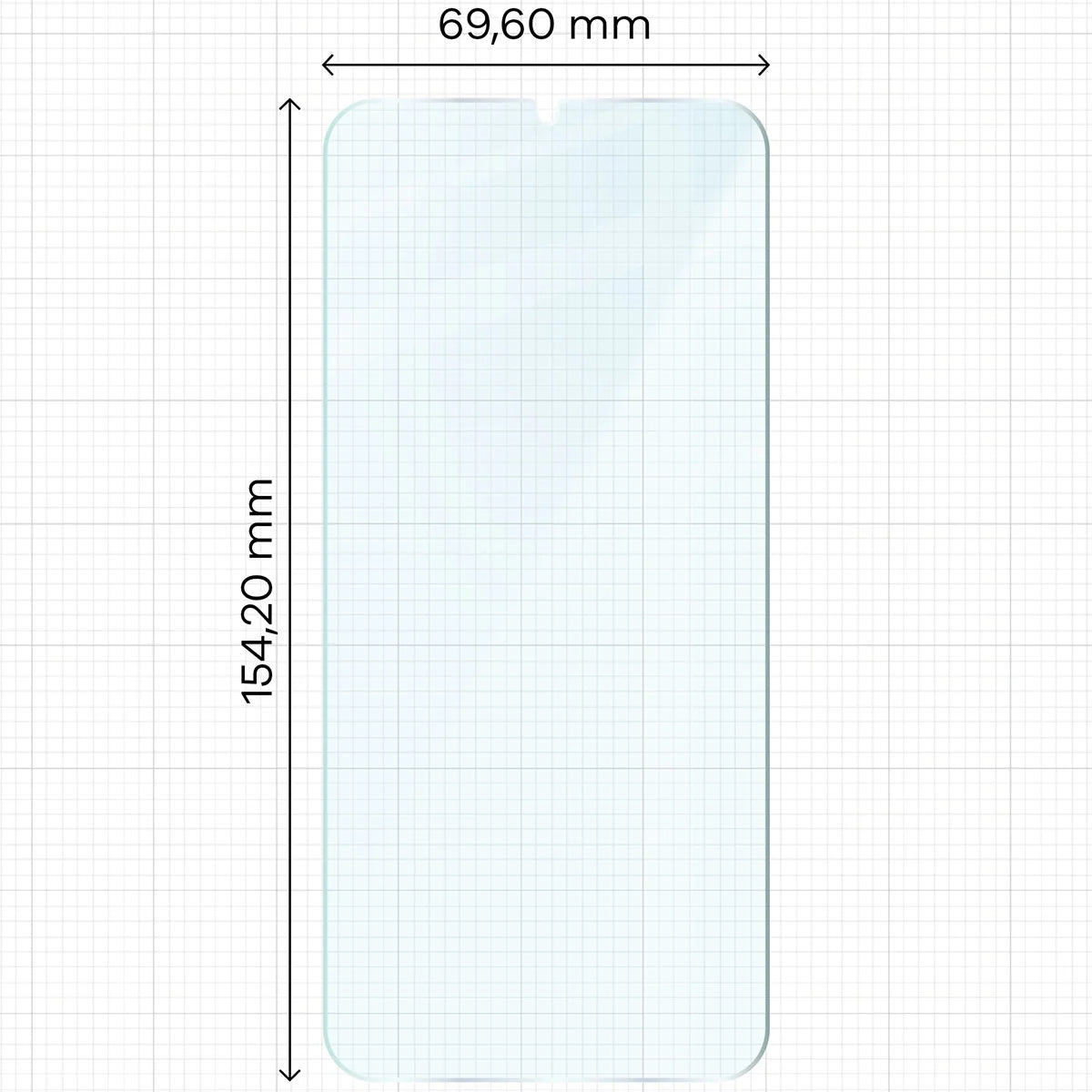 Gehärtetes Glas für Galaxy A15 4G/5G / A25 5G / M15 5G, Bizon Glass Clear Duo, 2 Stück
