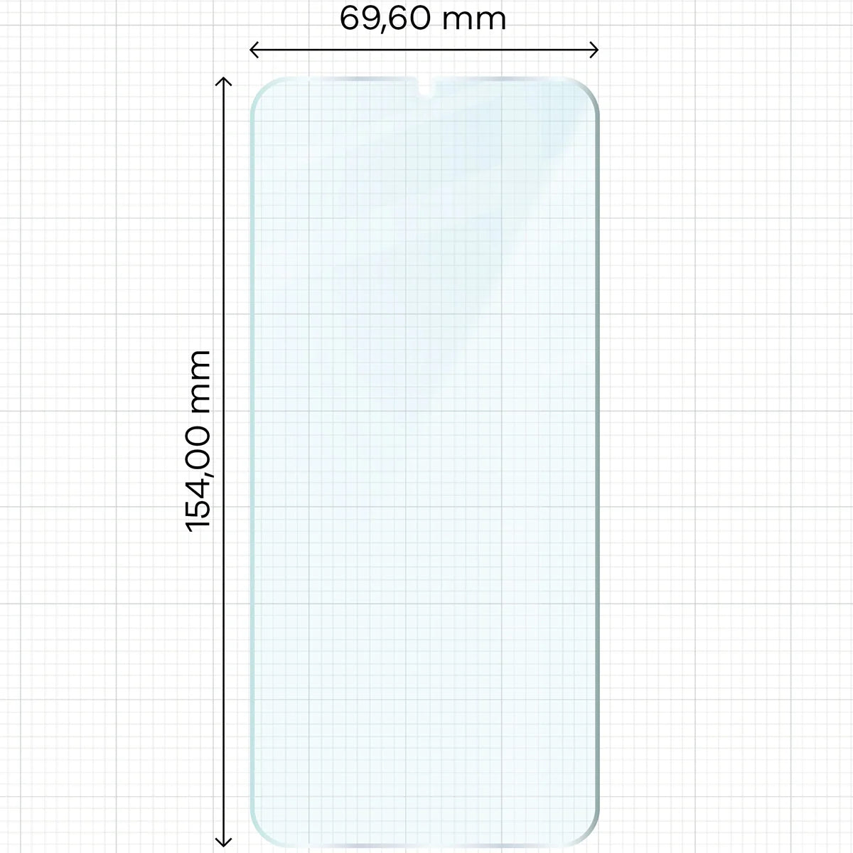 Gehärtetes Glas für Galaxy M34 5G, Bizon Glass Clear Duo, 2 Stück