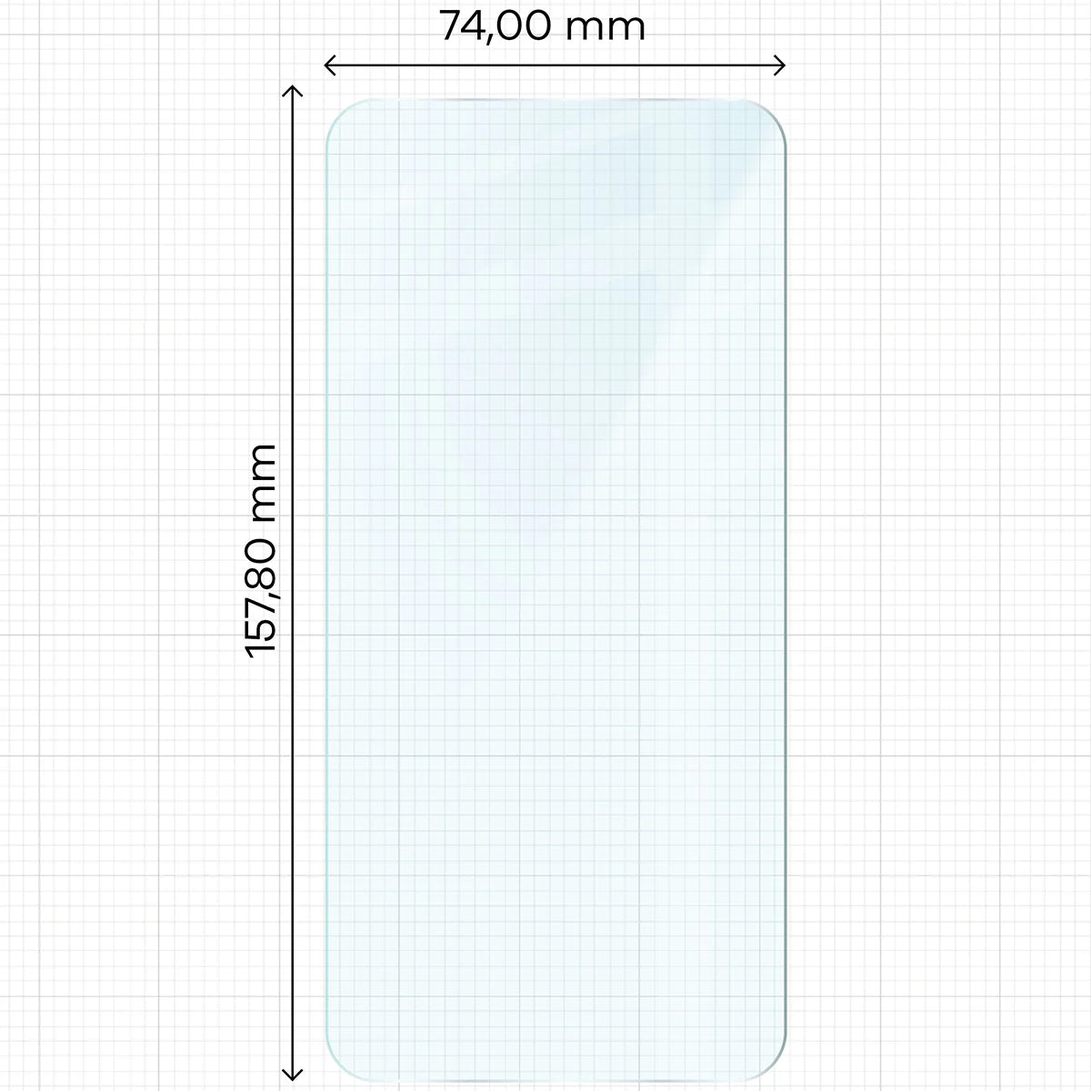 Gehärtetes Glas für Galaxy M35 5G / A35 5G, Bizon Glass Clear Duo, 2 Stück
