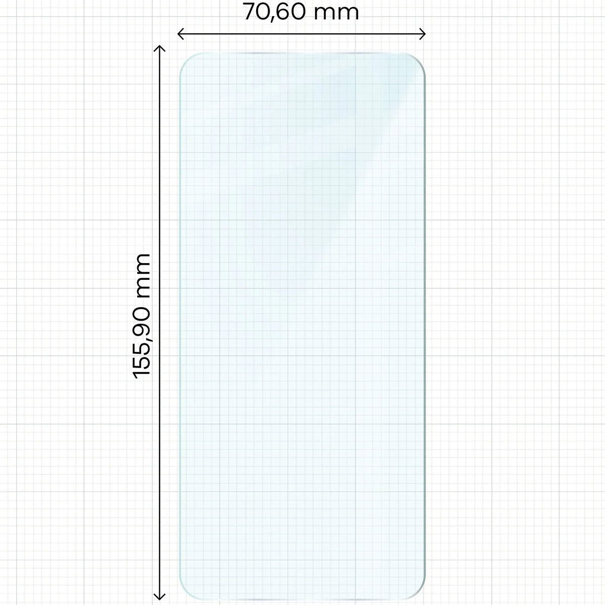 Gehärtetes Glas für Xiaomi POCO F6, Bizon Glass Clear Duo, 2 Stück