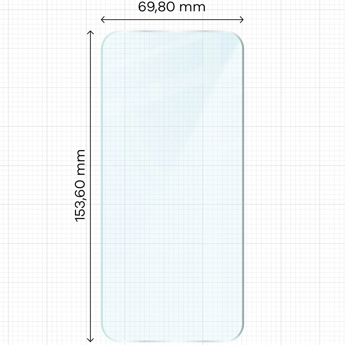 Gehärtetes Glas für Realme 16 5G, Bizon Glass Clear Duo, 2 Stück