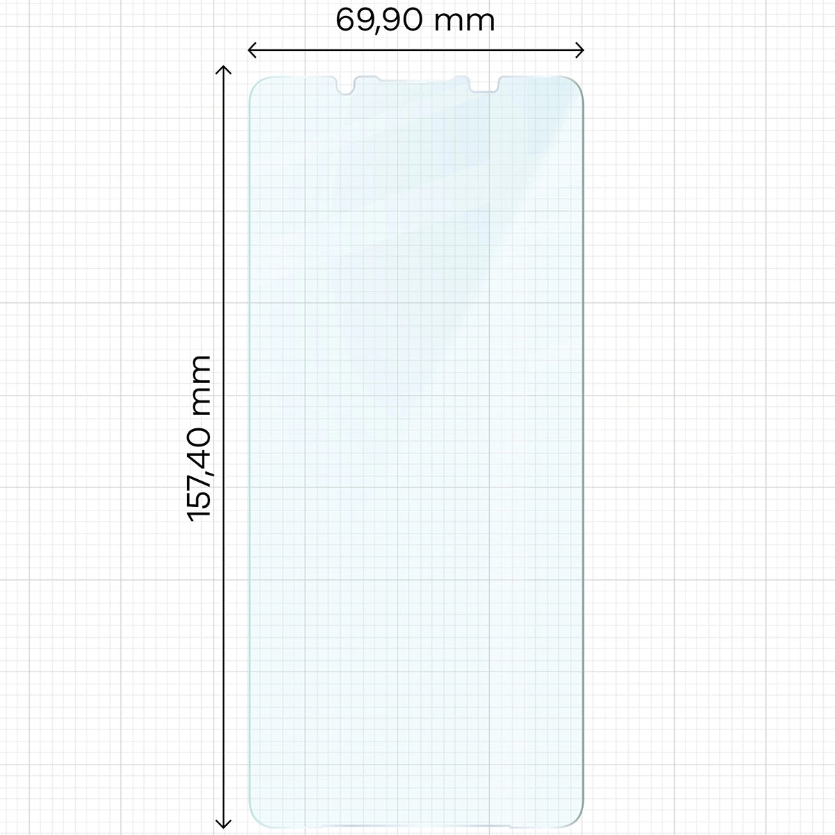 Gehärtetes Glas für Sony Xperia 1 VII, Bizon Glass Clear Duo, 2 Stück (2/4)