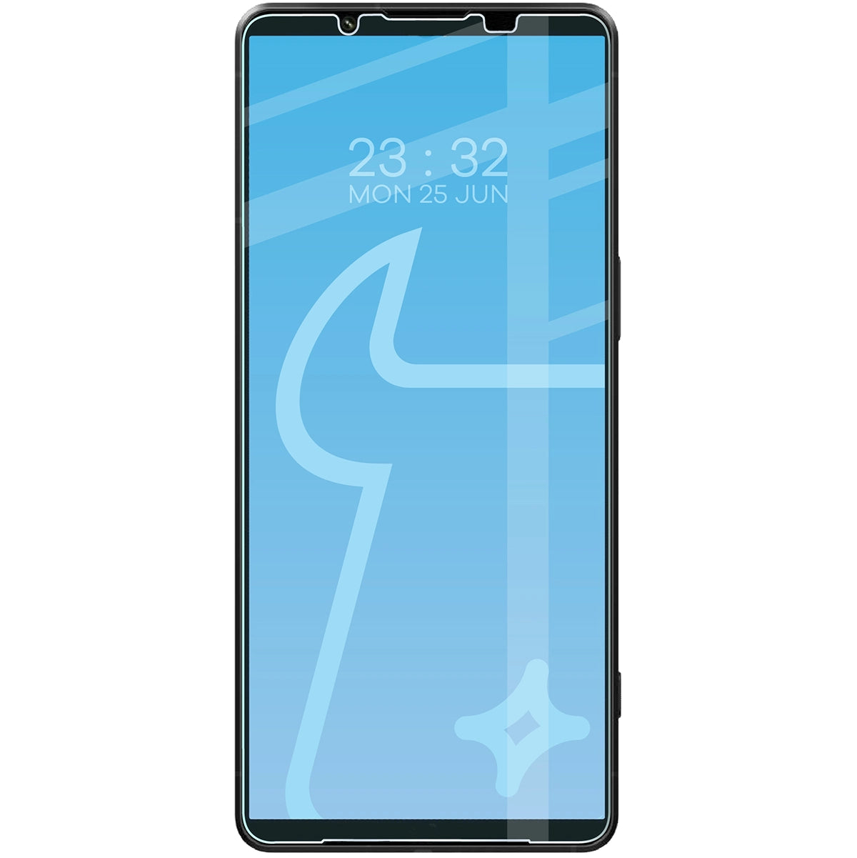 Gehärtetes Glas für Sony Xperia 1 VII, Bizon Glass Clear Duo, 2 Stück (3/4)