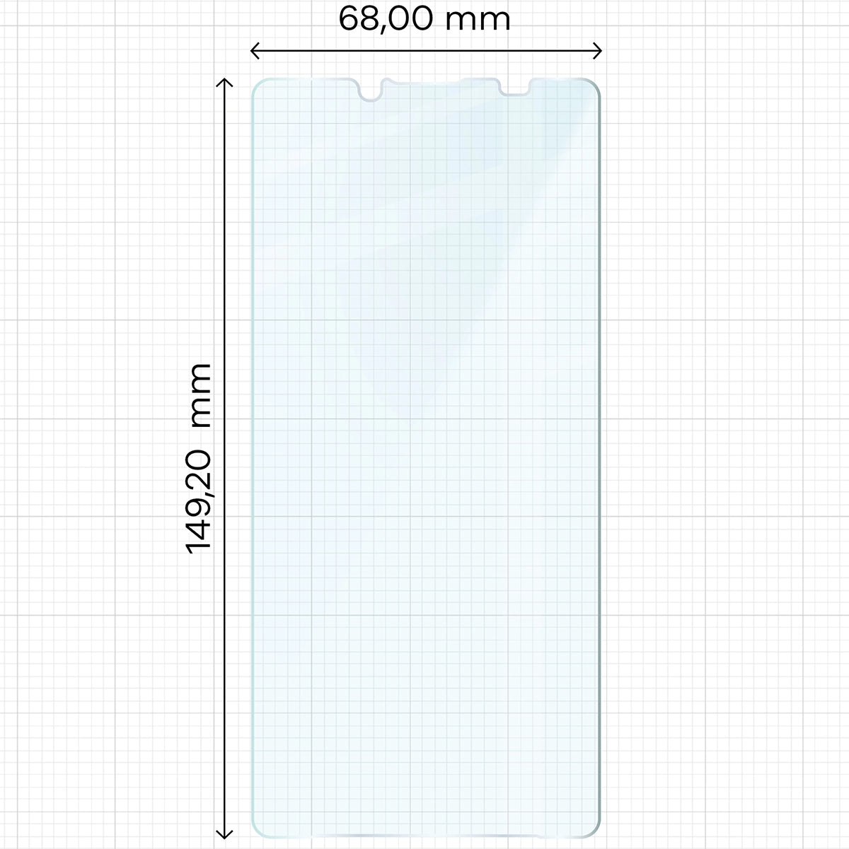 Gehärtetes Glas für Sony Xperia 10 VIII / VII, Bizon Glass Clear Duo, 2 Stück (2/4)