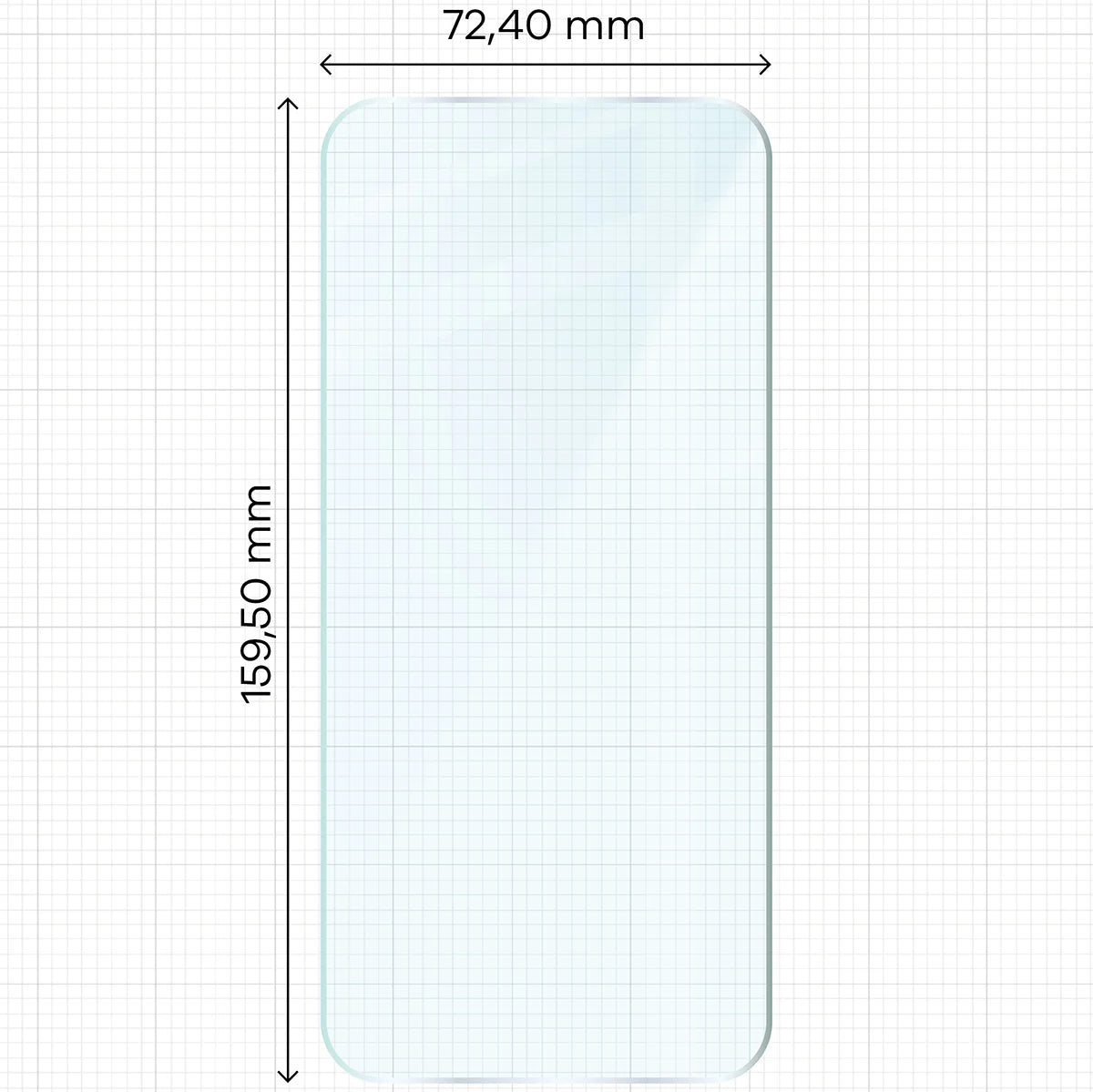Gehärtetes Glas für Vivo V70 FE 5G, Bizon Glass Clear Duo, 2 Stück