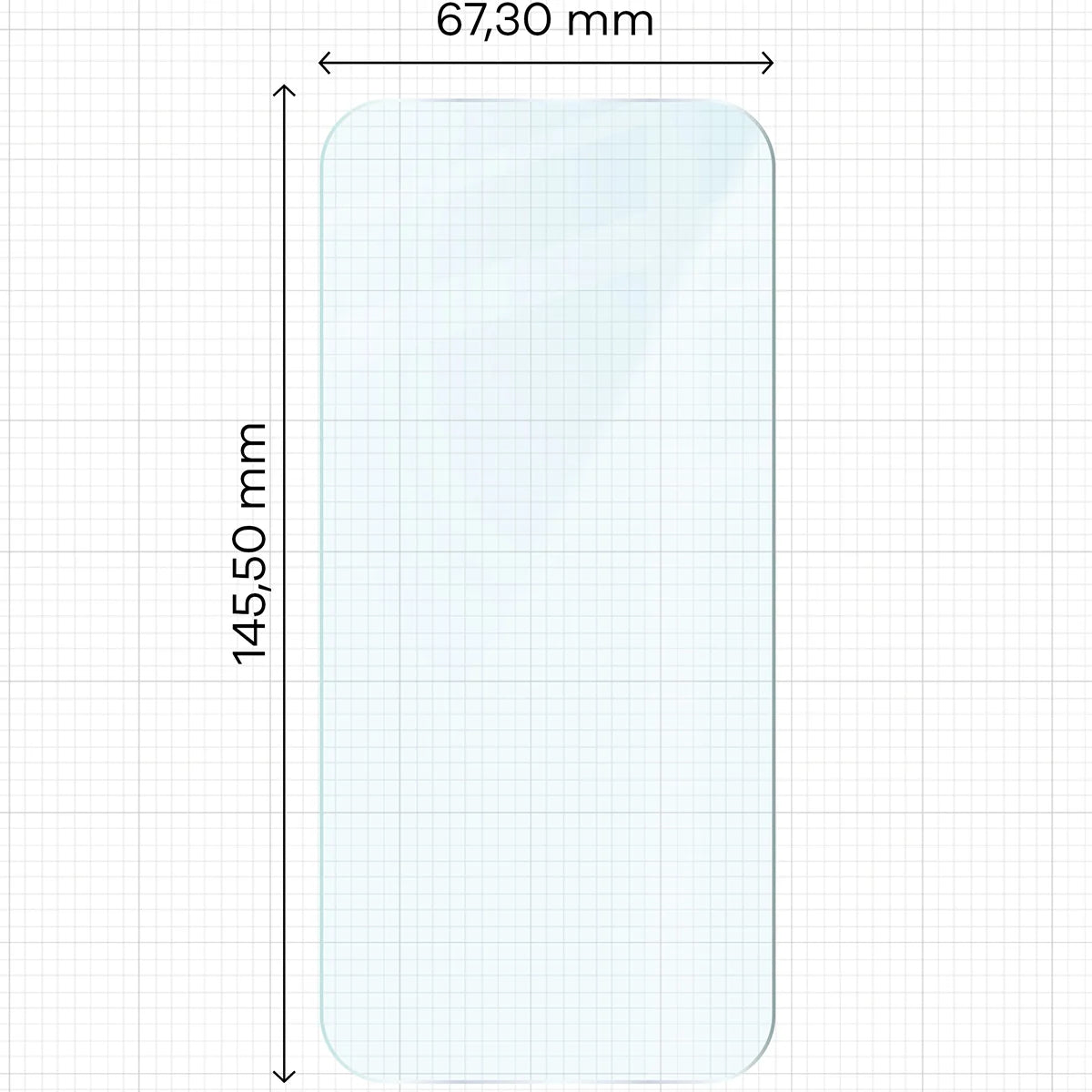 Gehärtetes Glas - 3 Stück + Kameraschutz für iPhone 17, Bizon Glass Clear Pack