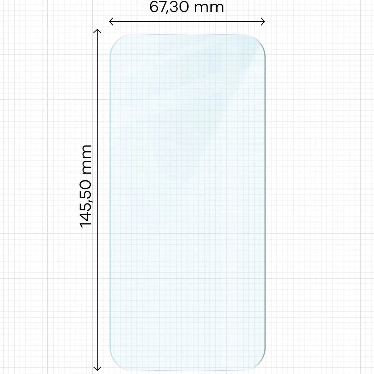 Gehärtetes Glas - 3 Stück + Kameraschutz für iPhone 17 Pro, Bizon Glass Clear Pack
