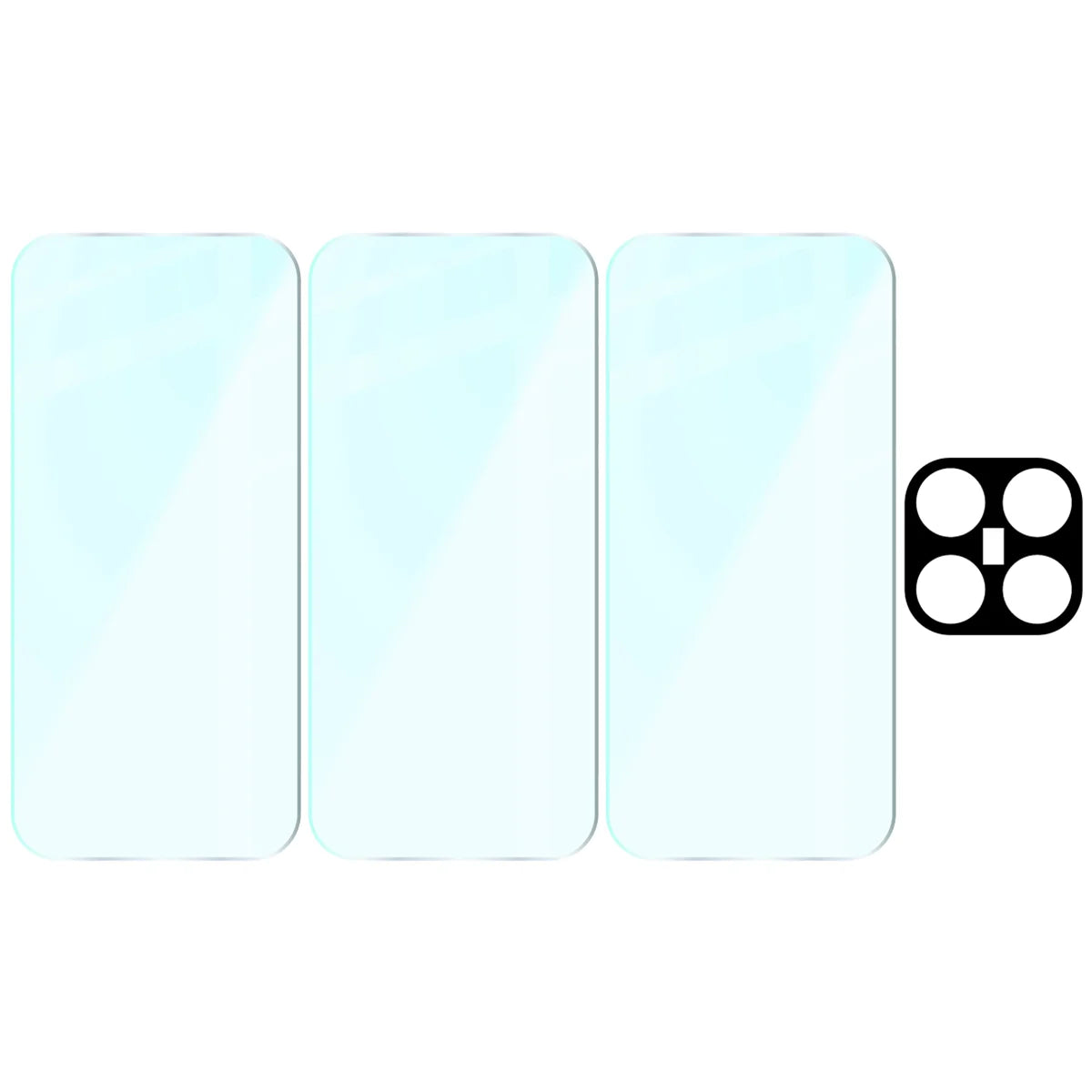 3x Szkło hartowane + szybka na aparat Bizon Glass Clear Pack do Xiaomi 17T