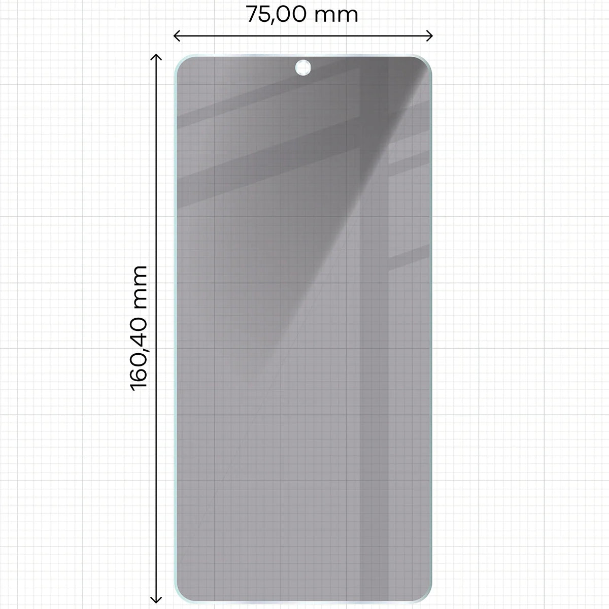 Gehärtetes Glas mit Privatschutzfilter für Galaxy S26 Ultra, Bizon Glass Clear Shadow, getönt