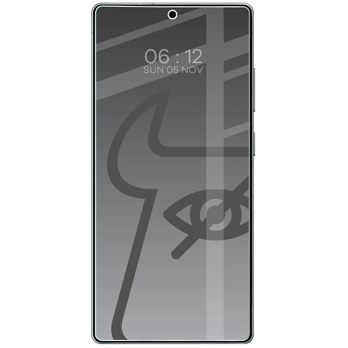 Gehärtetes Glas mit Privatschutzfilter für Galaxy S25 Ultra, Bizon Glass Clear Shadow Duo, getönt, 2 Stück