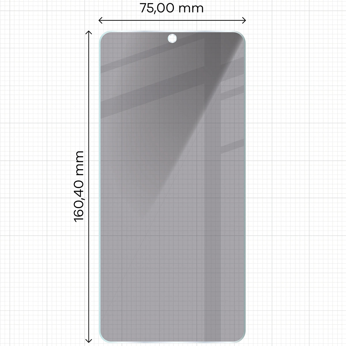 Gehärtetes Glas mit Privatschutzfilter für Galaxy S26 Ultra, Bizon Glass Clear Shadow Duo, getönt, 2 Stück