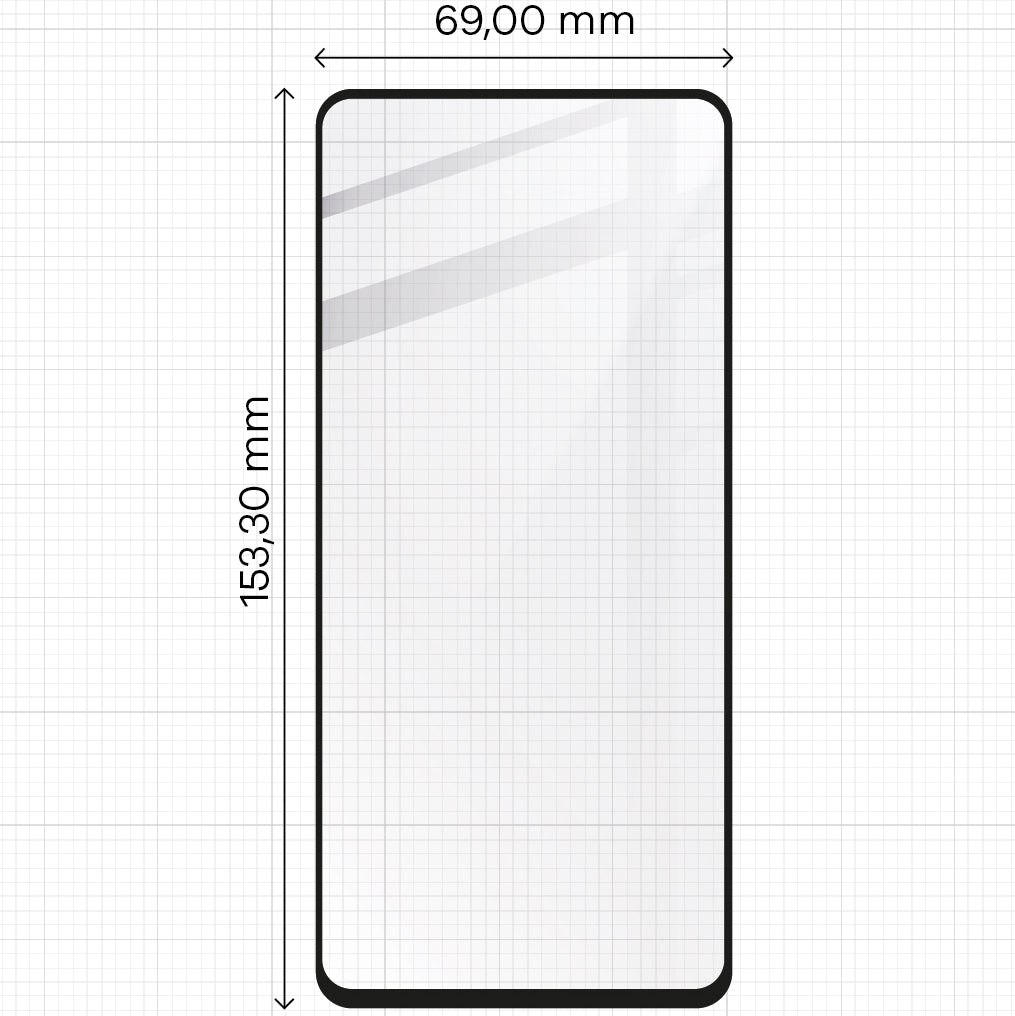 Gehärtetes Glas Bizon Glass Edge für Galaxy A52s 5G, A52 4G/5G, Schwarz