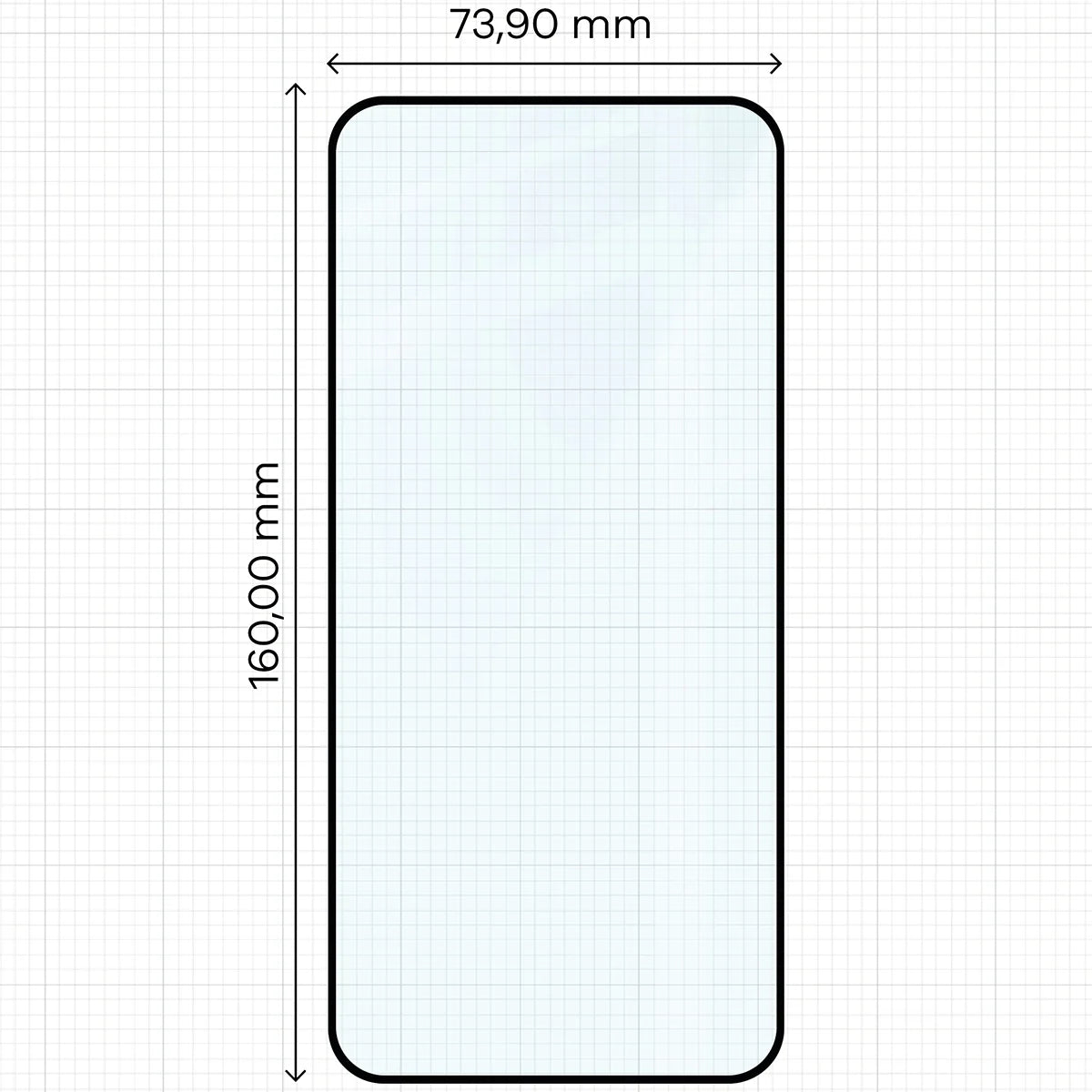 Gehärtetes Glas für OnePlus Nord 5, Bizon Glass Edge, Schwarzer Rahmen