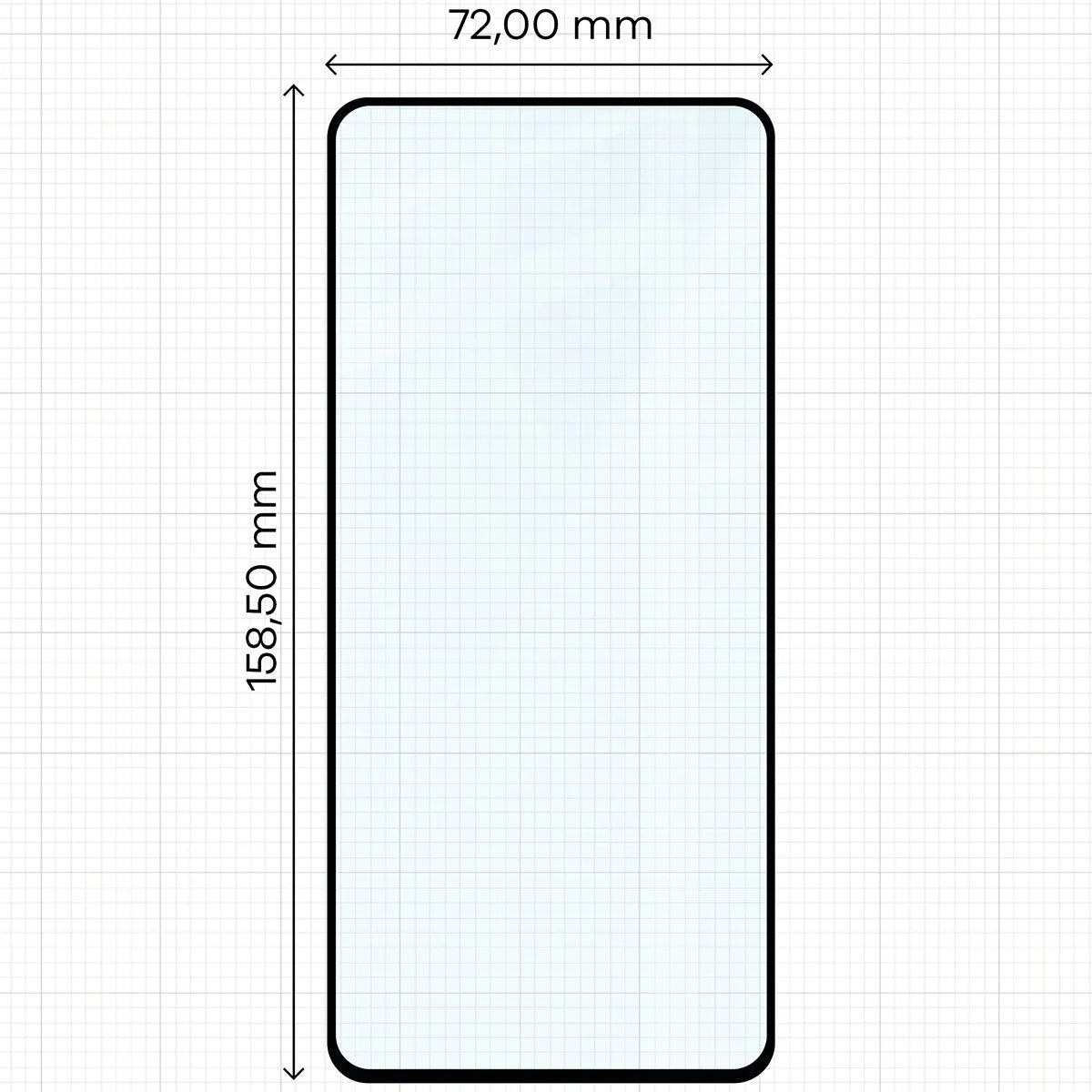 Gehärtetes Glas für OnePlus Nord CE5 5G, Bizon Glass Edge, Schwarzer Rahmen