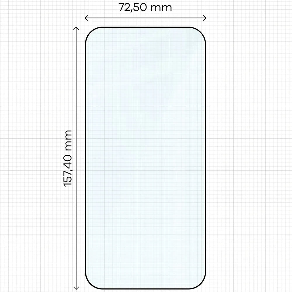 Gehärtetes Glas für OPPO Find X10 Pro Max, Bizon Glass Edge, Schwarzer Rahmen (2/4)
