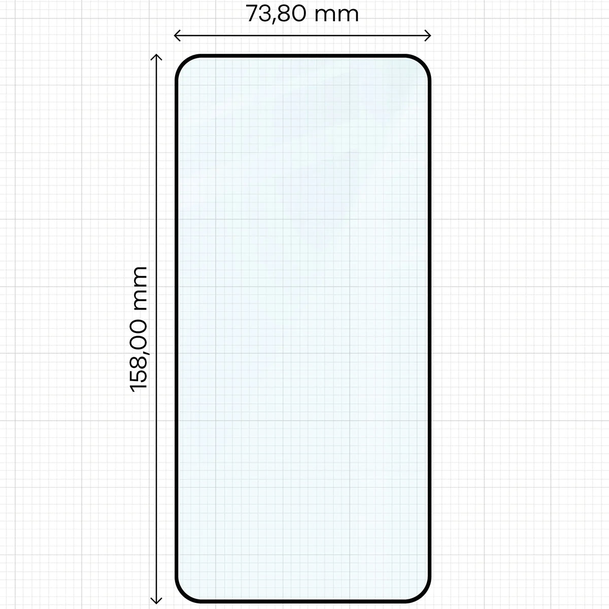 Gehärtetes Glas für Galaxy A27 5G, Bizon Glass Edge, Schwarzer Rahmen