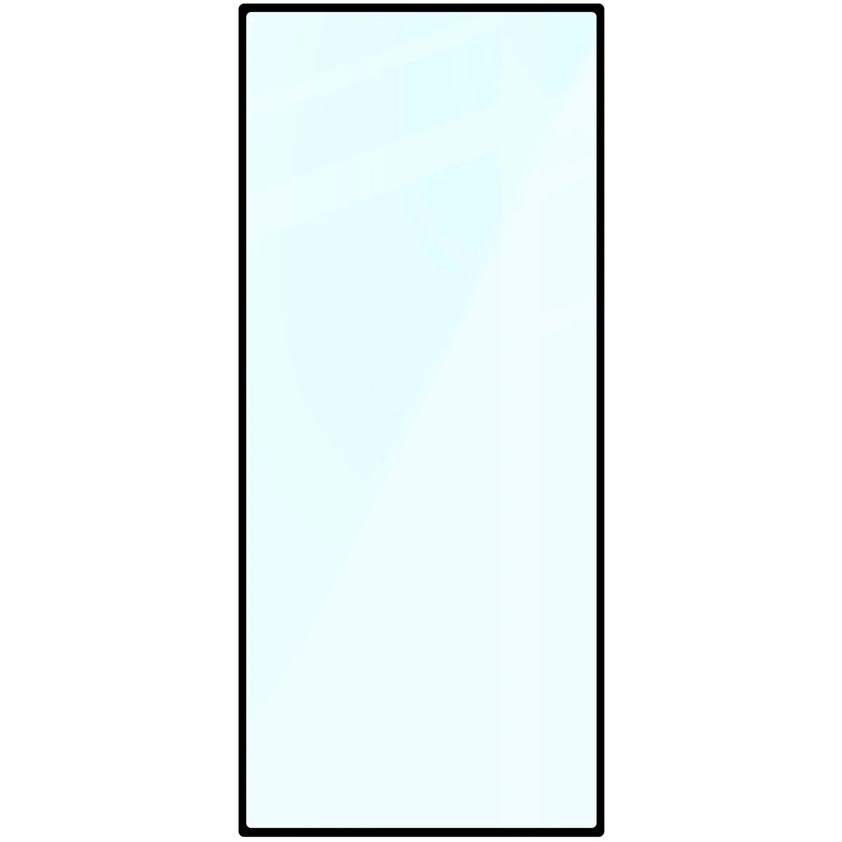 Gehärtetes Glas für Galaxy Z Fold7, Bizon Glass Edge, Schwarzer Rahmen