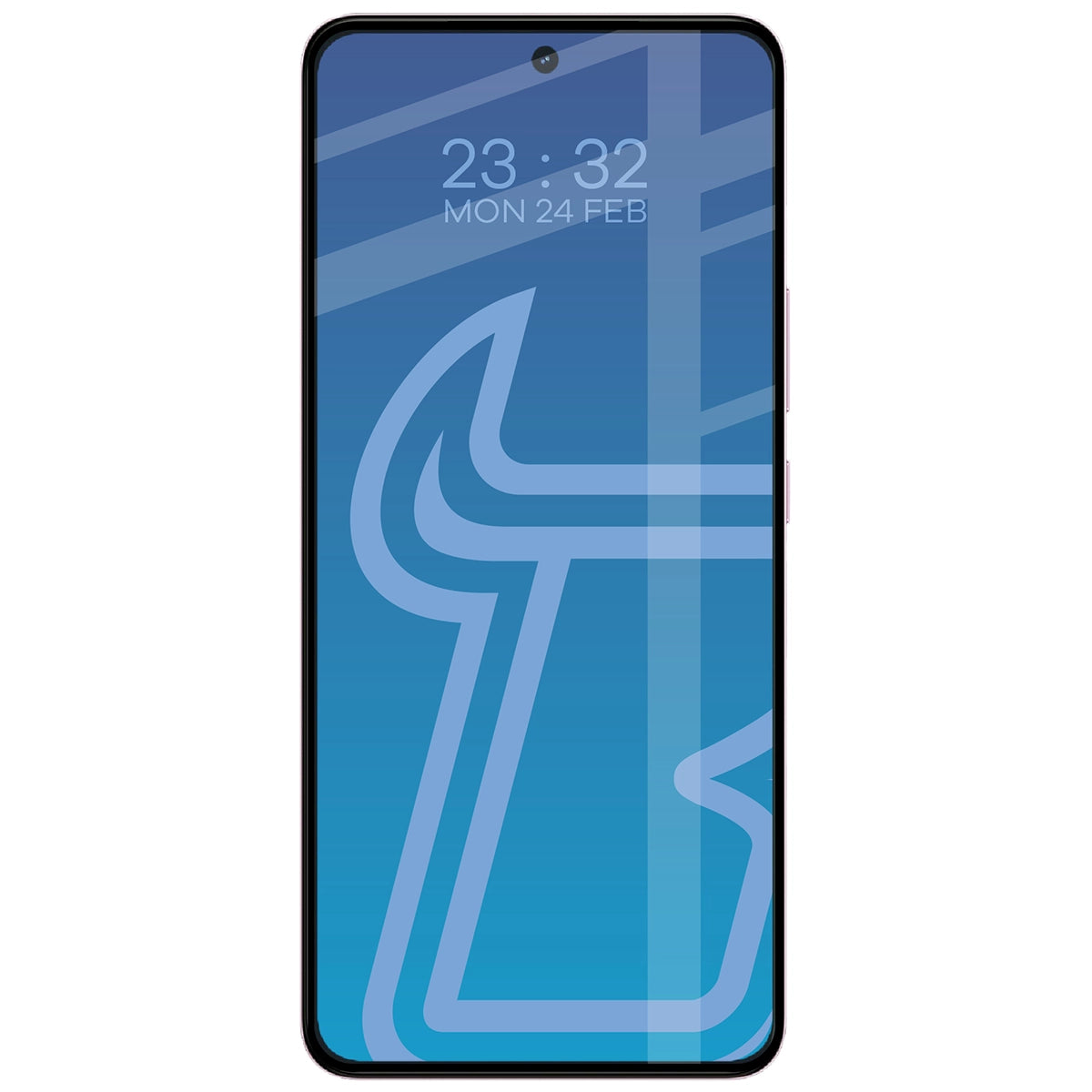 Gehärtetes Glas für Vivo V70 Lite 5G, Bizon Glass Edge, Schwarzer Rahmen
