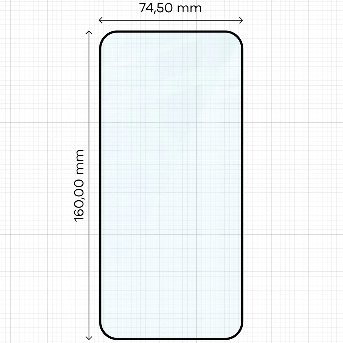 Gehärtetes Glas für Xiaomi Redmi Note 17 Pro 5G / Pro Max 5G, Bizon Glass Edge, Schwarzer Rahmen (2/4)