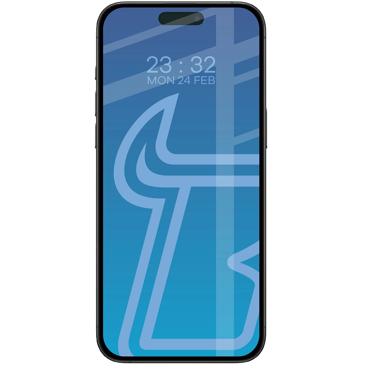 Gehärtetes Glas für iPhone 16 Pro Max, Bizon Glass Edge, schwarzer Rahmen