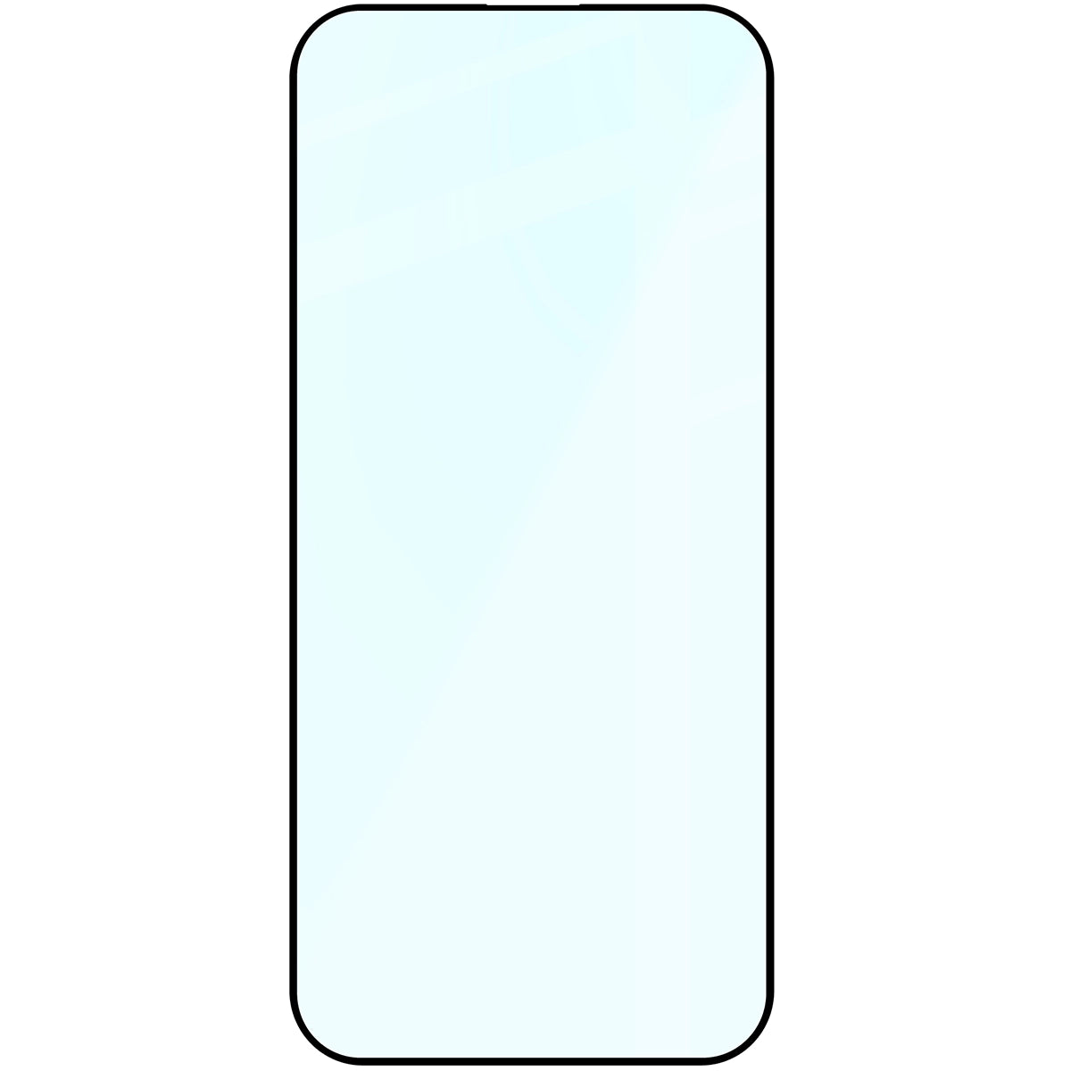 Gehärtetes Glas für iPhone 16 Pro Max, Bizon Glass Edge, schwarzer Rahmen