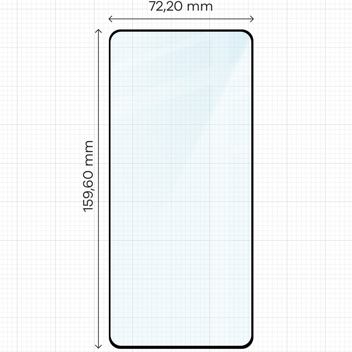 Gehärtetes Glas für Asus Zenfone 12 Ultra, Bizon Glass Edge, Schwarzer Rahmen