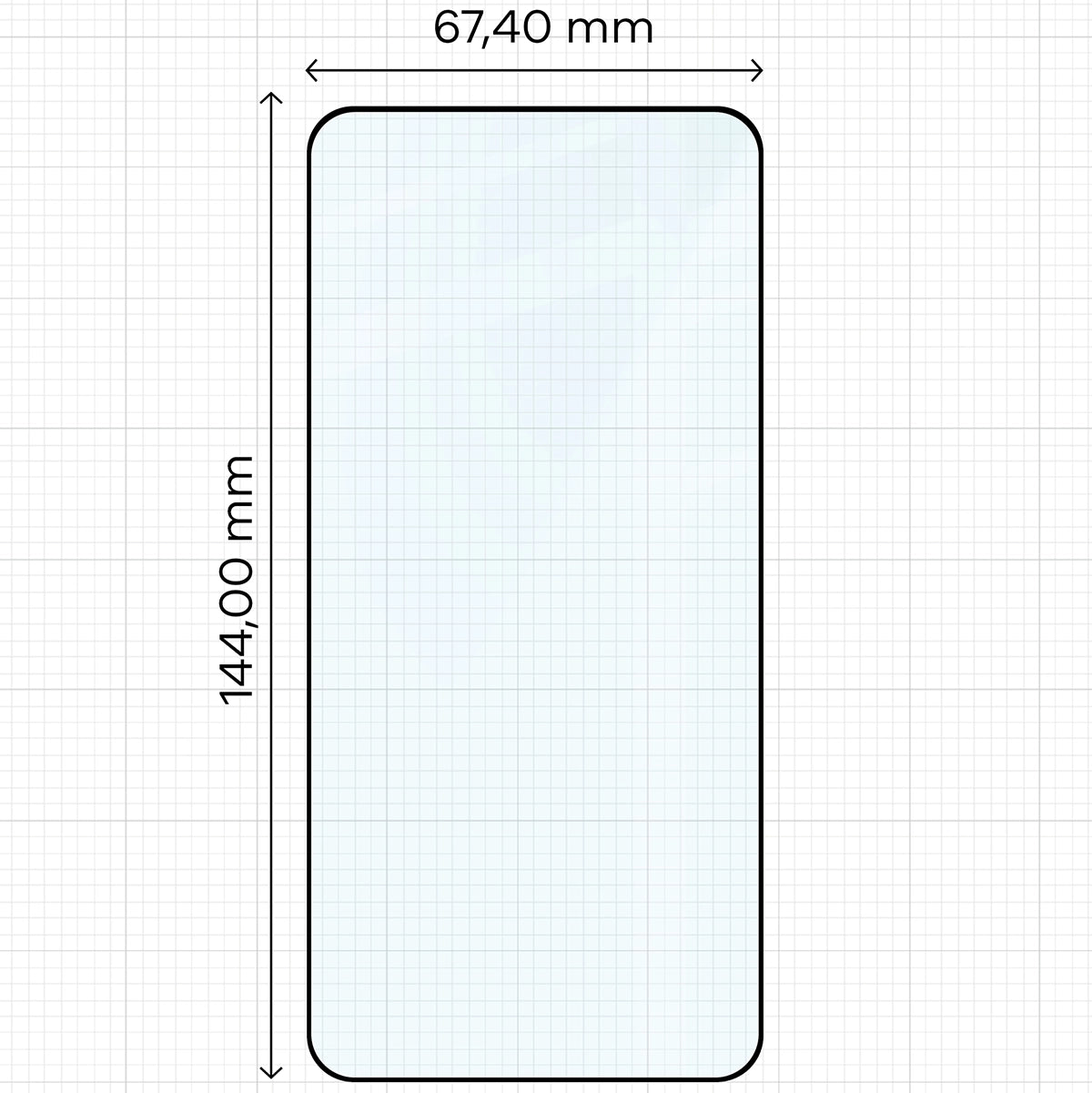 Gehärtetes Glas für Galaxy S25 / S24, Bizon Glass Edge, schwarz