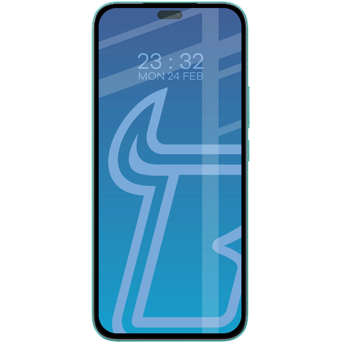 Gehärtetes Glas für Honor 400 Lite, Bizon Glass Edge, Schwarzer Rahmen