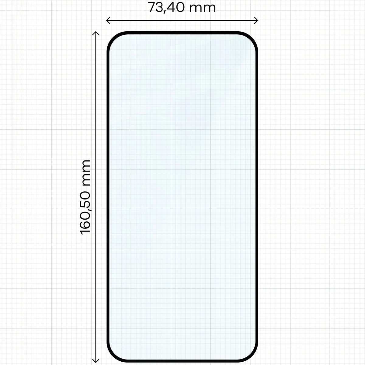 Gehärtetes Glas für Nothing Phone (4a) Pro, Bizon Glass Edge, Schwarzer Rahmen