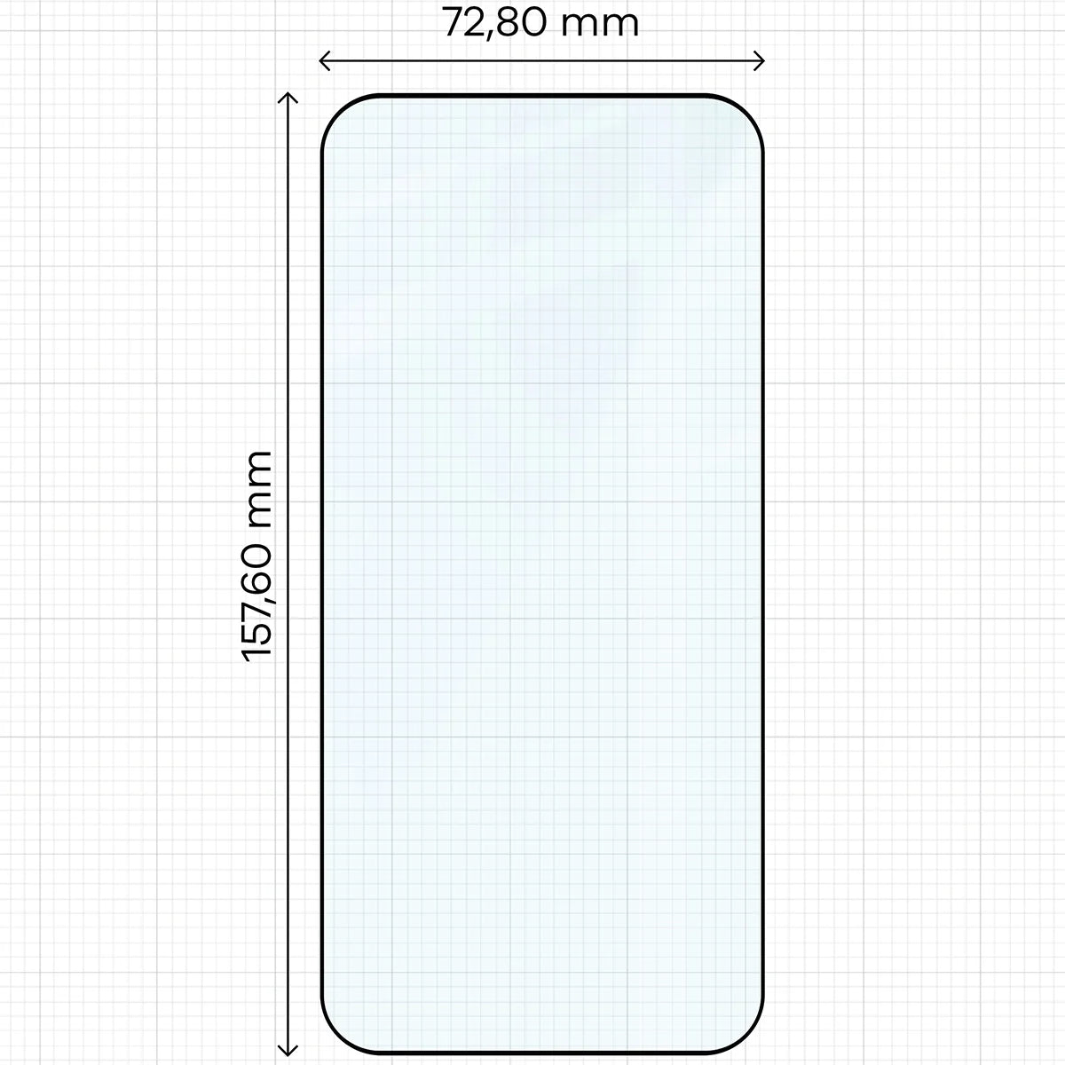 Gehärtetes Glas für OnePlus 15, Bizon Glass Edge, Schwarzer Rahmen