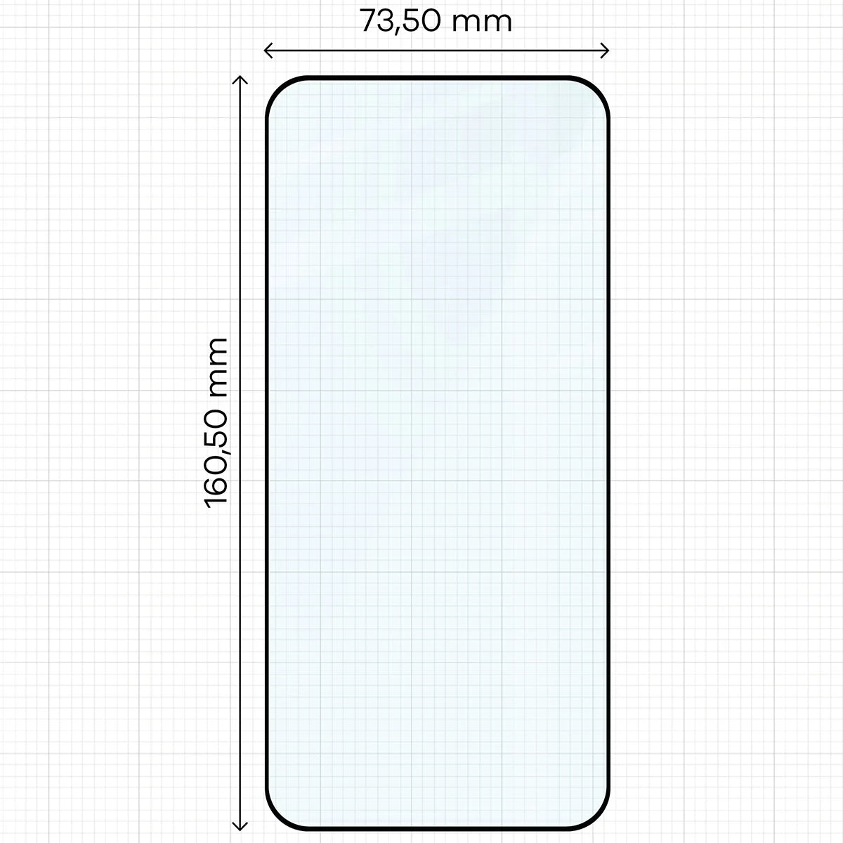 Gehärtetes Glas für OnePlus 15R, Bizon Glass Edge, Schwarzer Rahmen