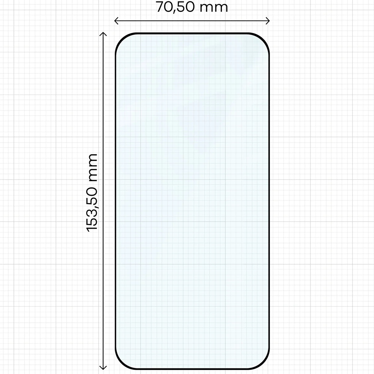 Gehärtetes Glas für Oppo Find X9, Bizon Glass Edge, Schwarzer Rahmen