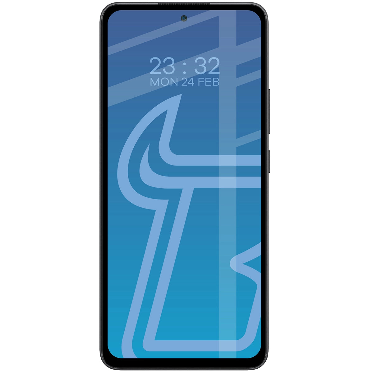 Gehärtetes Glas für Oppo Reno13 F / FS, Bizon Glass Edge, Schwarzer Rahmen