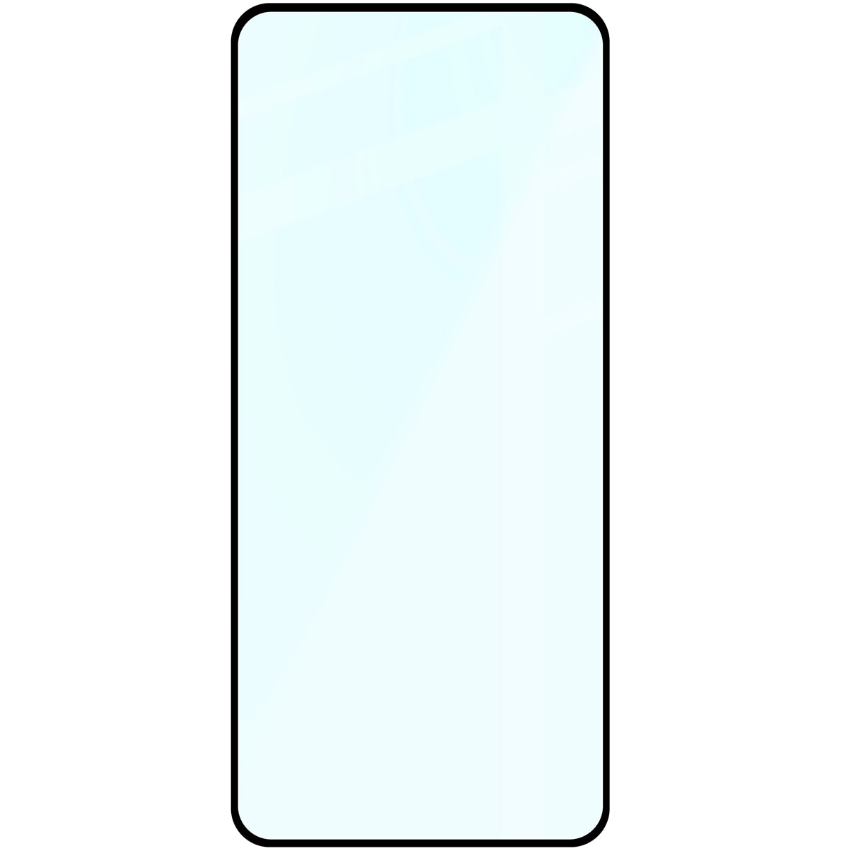 Gehärtetes Glas für Oppo Reno13 F / FS, Bizon Glass Edge, Schwarzer Rahmen
