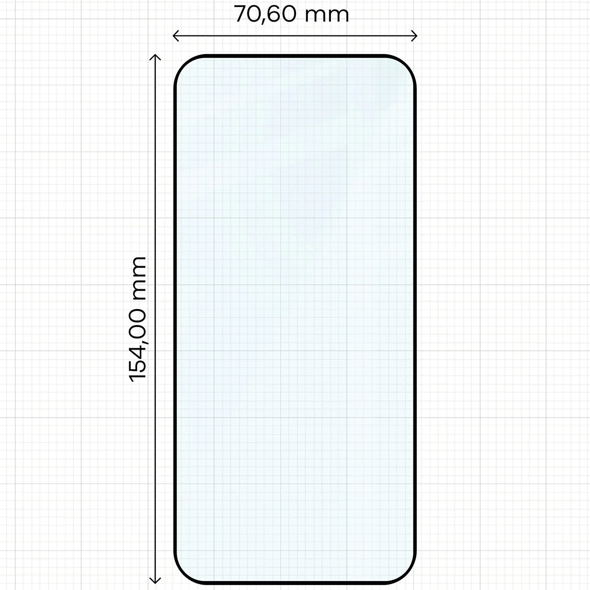 Gehärtetes Glas für Oppo Reno 15 / 15 F / 15 FS / A6 Pro 5G, Bizon Glass Edge, Schwarzer Rahmen