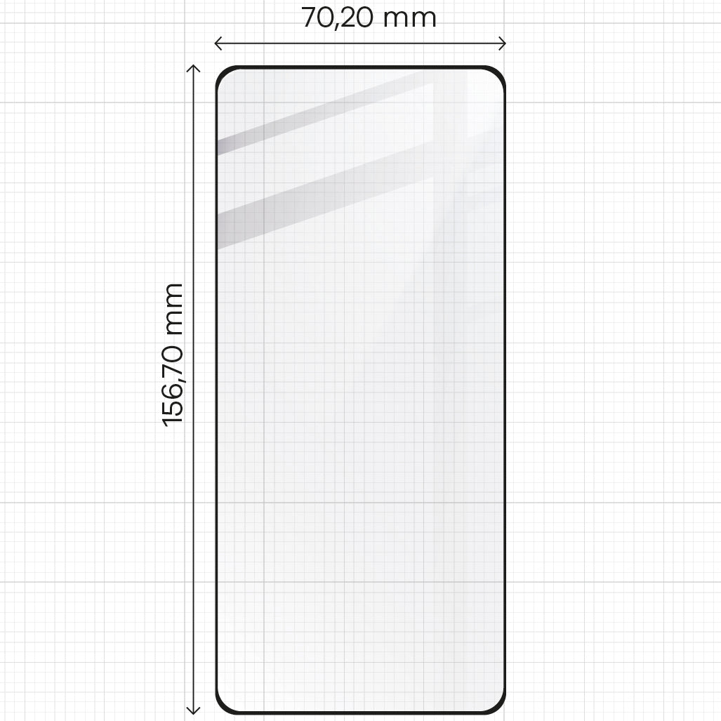 Gehärtetes Glas für Xiaomi Poco X6 / Poco M6 Pro 4G / Redmi Note 13 5G / Redmi Note 13 Pro 4G/5G, Bizon Glass Edge, schwarz