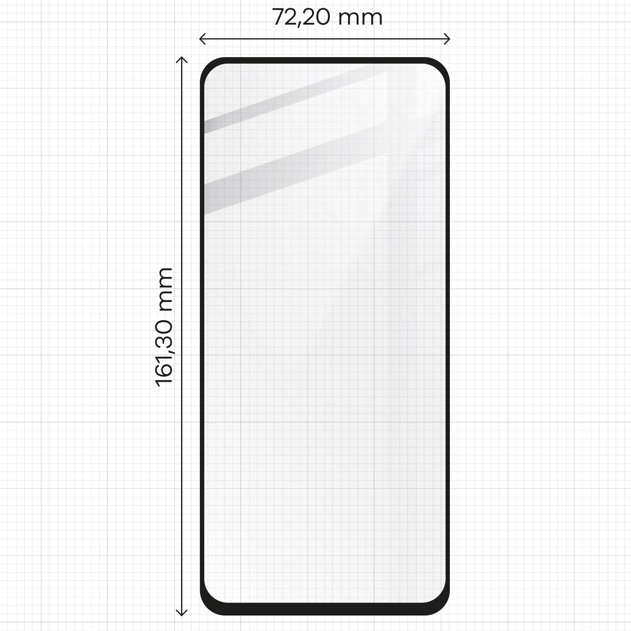 Gehärtetes Glas für Realme 12 4G, Bizon Glass Edge, schwarzer Rahmen