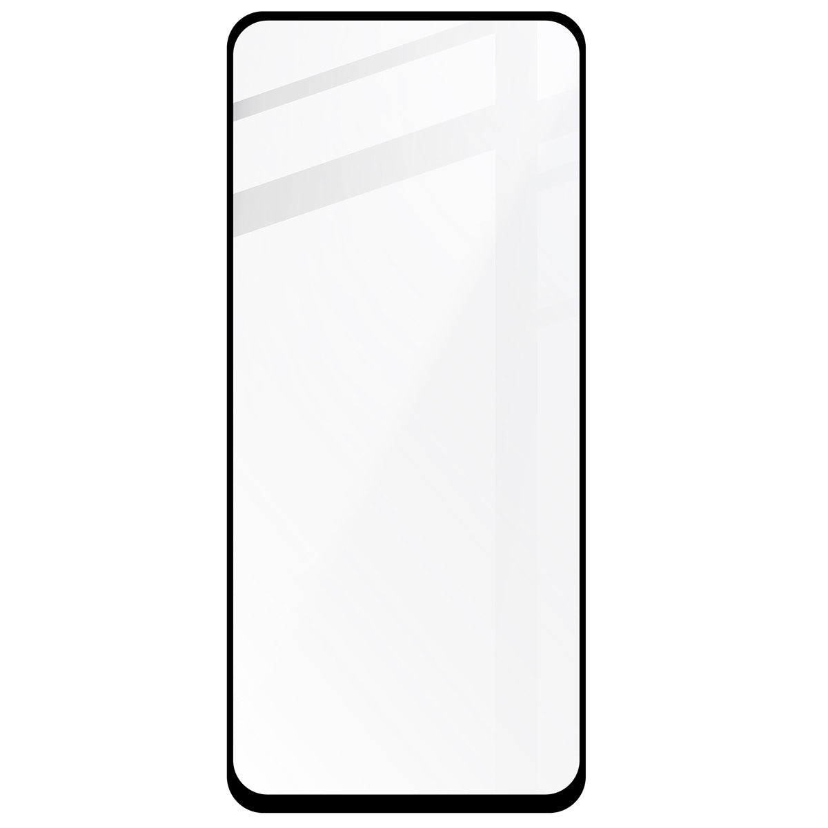 Gehärtetes Glas für Realme 12 4G, Bizon Glass Edge, schwarzer Rahmen