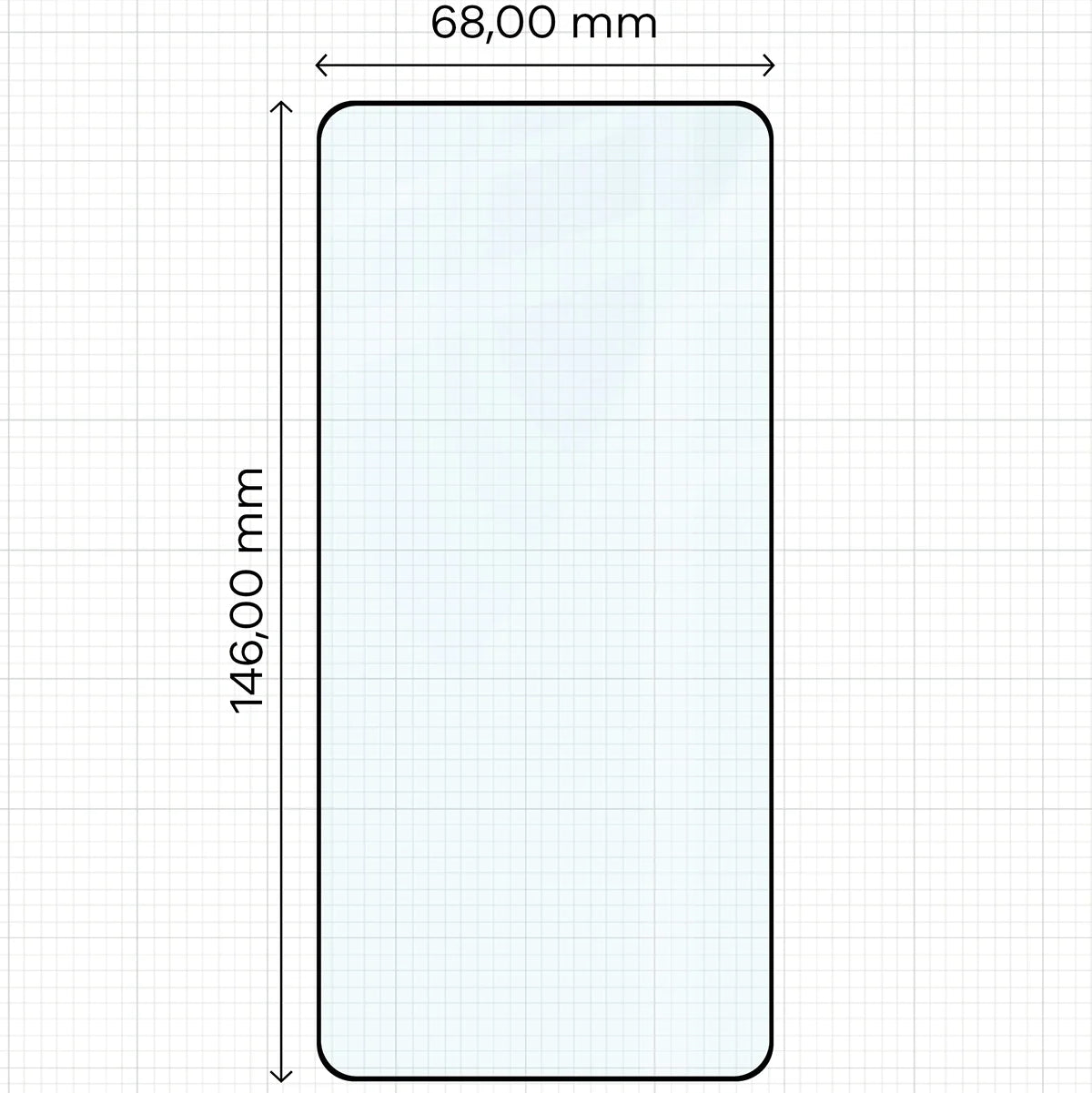 Gehärtetes Glas für Galaxy S26, Bizon Glass Edge, Schwarzer Rahmen
