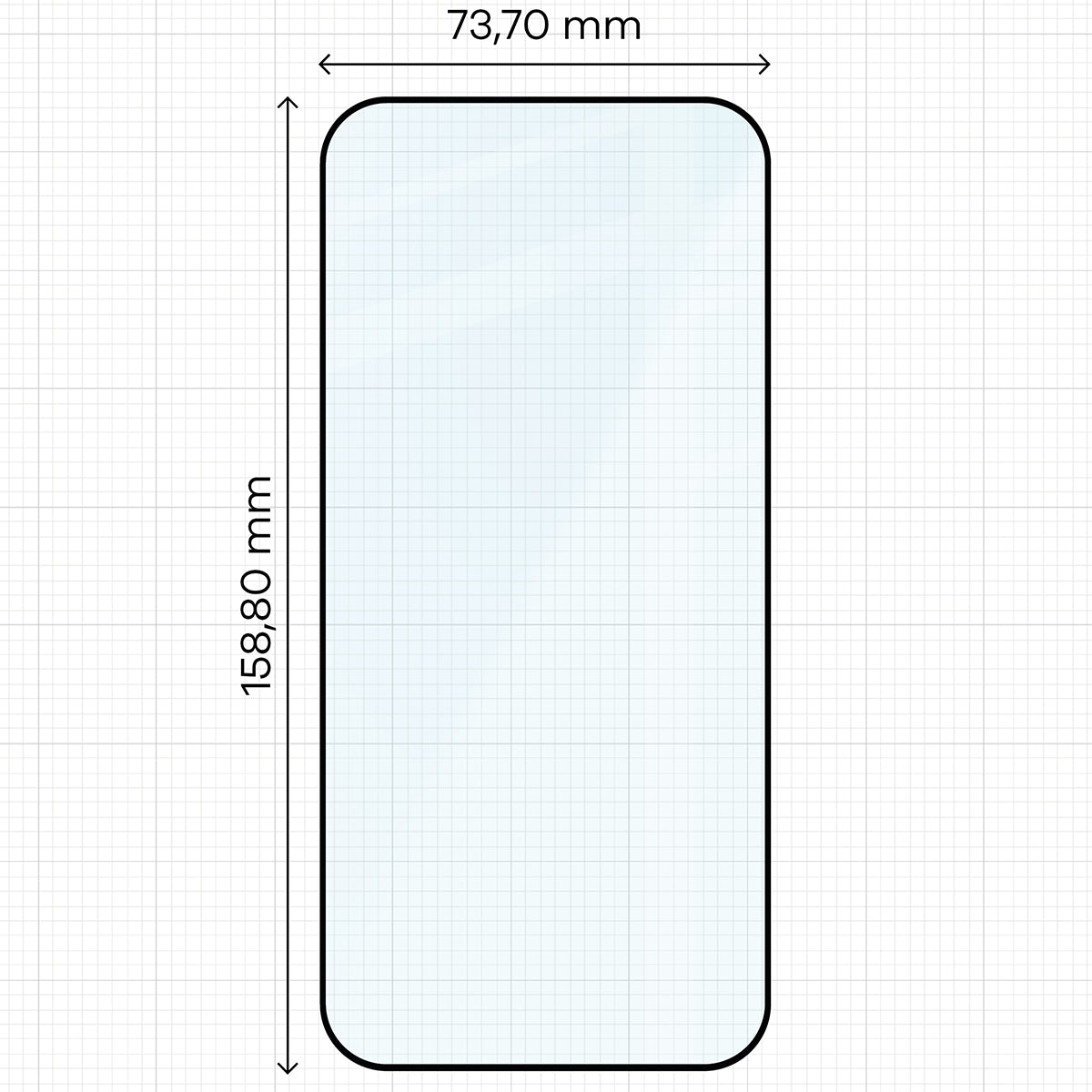 Gehärtetes Glas für Motorola Moto G67 5G / G77 5G / G87 5G, Bizon Glass Edge, Schwarzer Rahmen