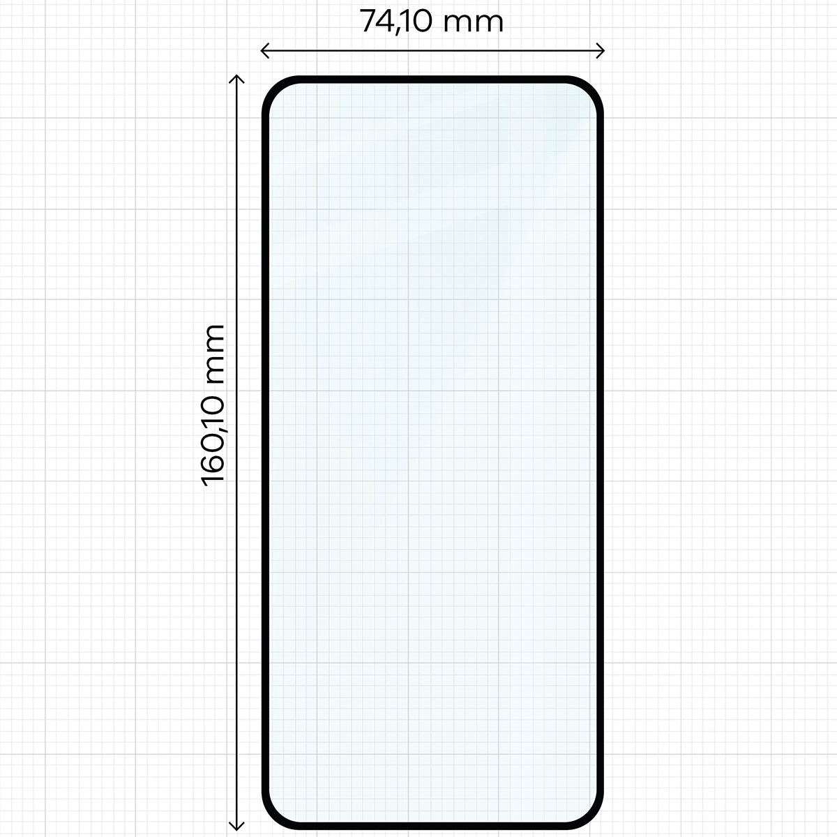 Gehärtetes Glas - 2 Stück + Kameraschutz für Nothing Phone (3a) Pro, Bizon Glass Edge Pack, Schwarz