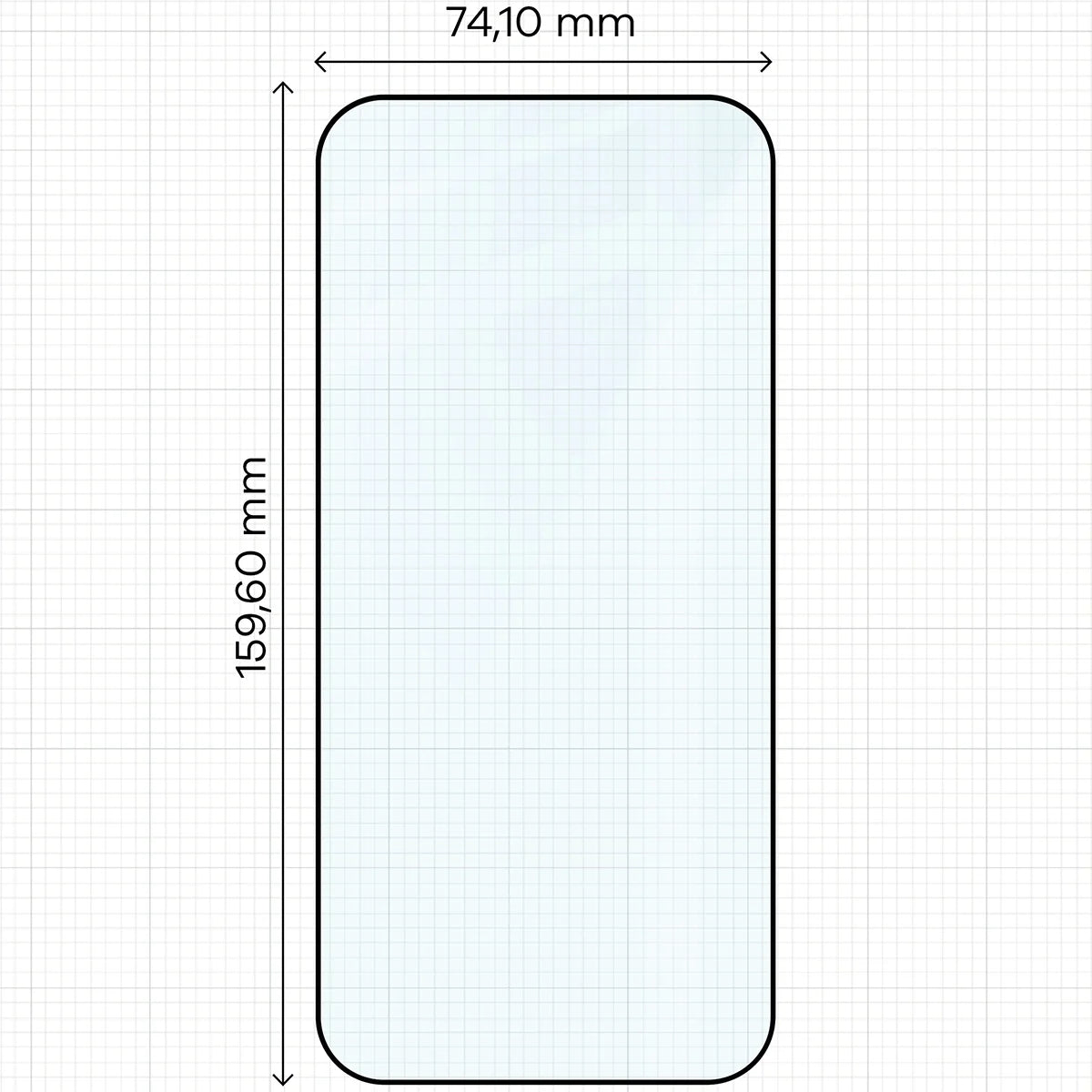 Gehärtetes Glas - 2 Stück + Kameraschutz für iPhone 17 Pro Max, Bizon Glass Edge Pack, Schwarz