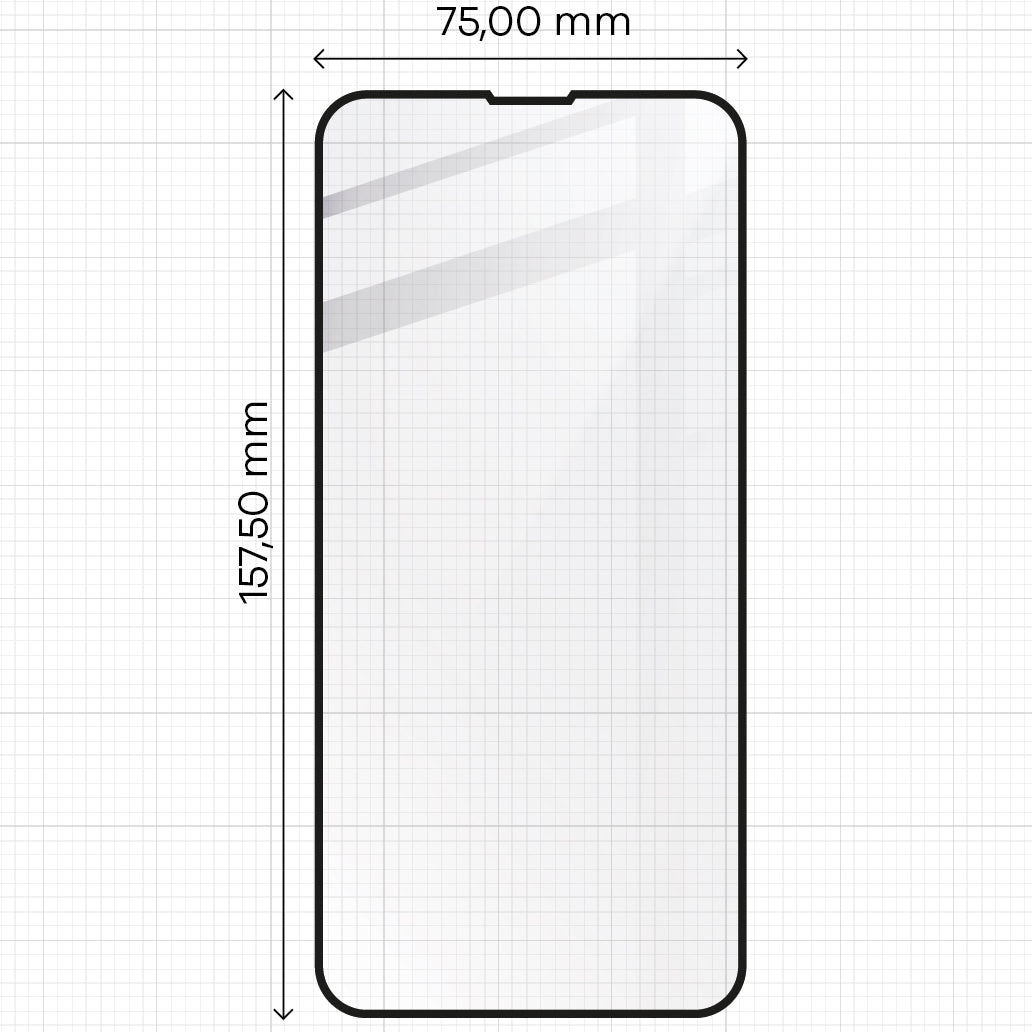 Gehärtetes Glas - 2 Stück + Kameraschutz für iPhone 13 Pro Max, Bizon Glass Edge Pack, Bizon Glass Edge Pack, Schwarz