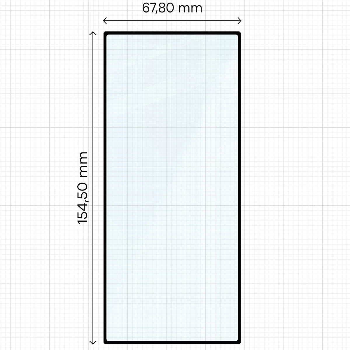 Gehärtetes Glas - 2 Stück + Kameraschutz für Galaxy Z Fold8 Ultra, Bizon Glass Edge Pack, Schwarz