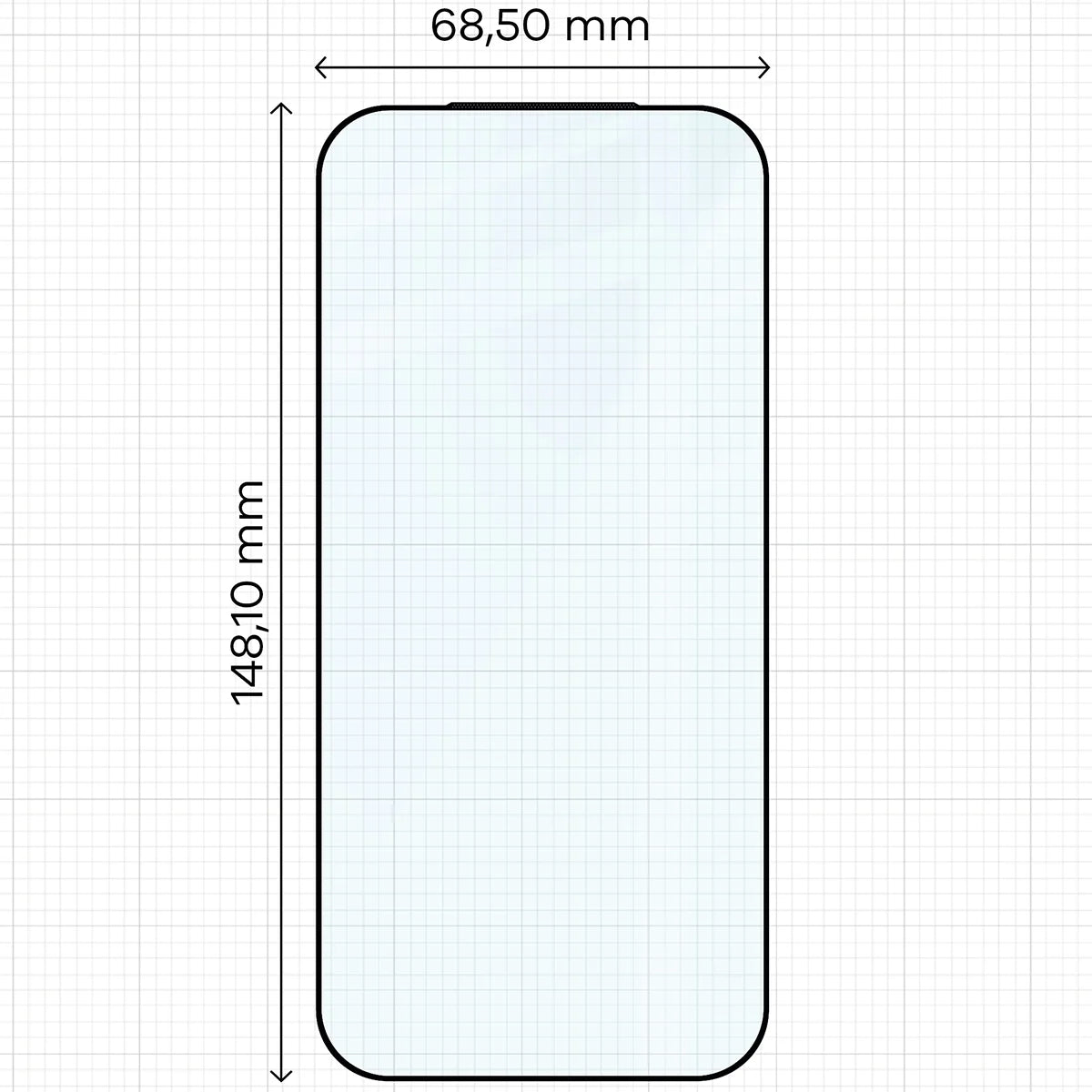 Gehärtetes Glas - 2 Stück + Kameraschutz für Xiaomi 17, Bizon Glass Edge Pack, Schwarz