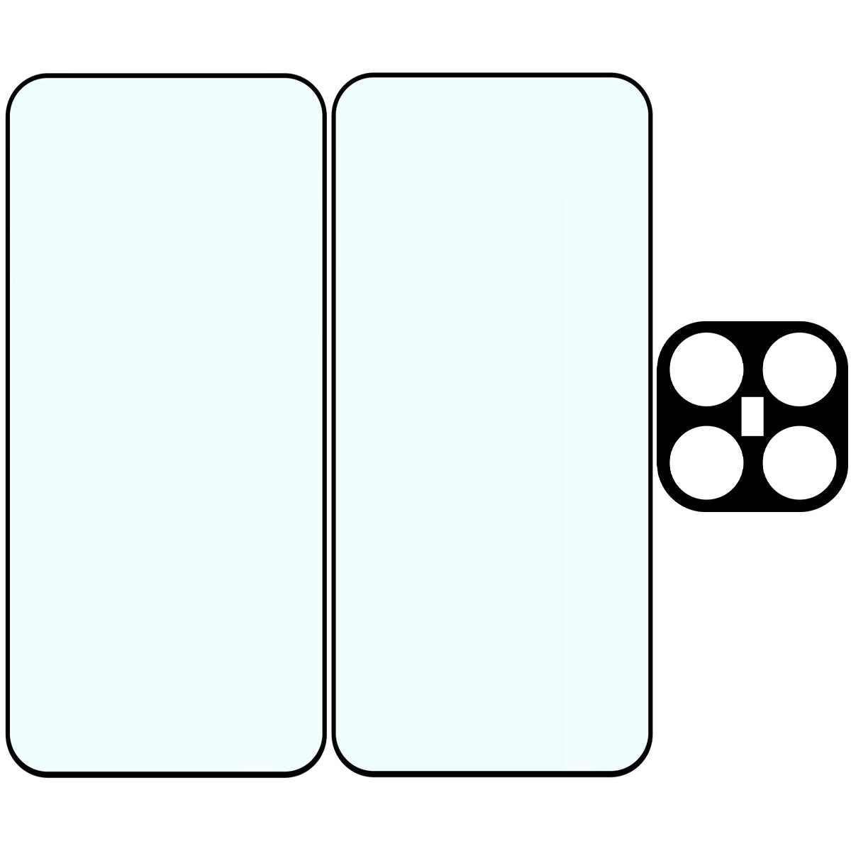 2x Szkło + szybka na aparat Bizon Glass Edge Pack do Xiaomi 17T