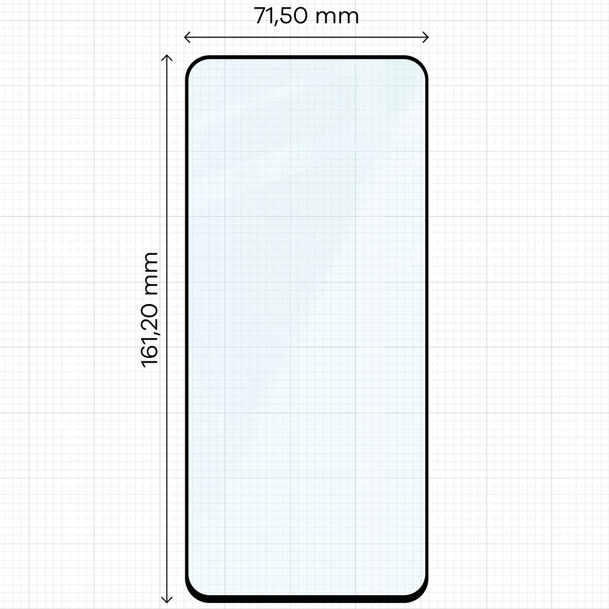 Gehärtetes Glas für Galaxy XCover 7 Pro / 6 Pro, Bizon Glass Edge Duo, Schwarzer Rahmen, 2 Stück